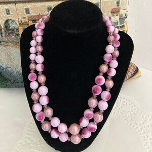 Vintage Lavenfer Purple Beaded Choker